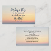 Esther 4:14 Misschien is dit de tijd Bijbel Verse Visitekaartje (Voorkant / Achterkant)