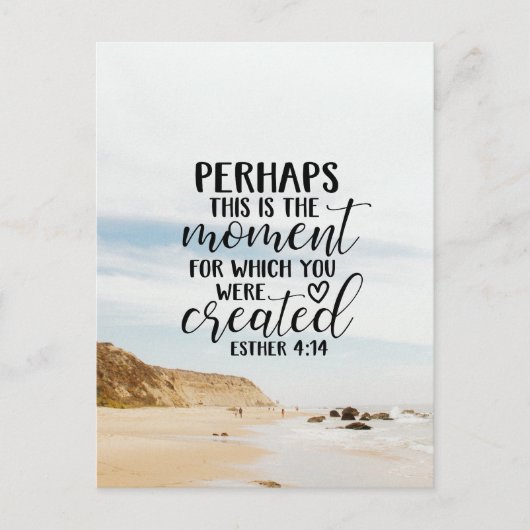 Esther 4:14 Moment waarvoor U werd Creëer Briefkaart (Voorkant)