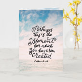 Esther 4:14 Moment waarvoor u werd Creëer Kaart (Gele Bloem)