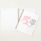 Esther 4:14 Schrift Bijbelvers Roze Silhouet  Planner (Display)