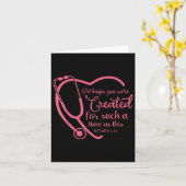 Esther 4-14 Verpleegster Stethoscoop Bijbel Christ Kaart (Gele Bloem)