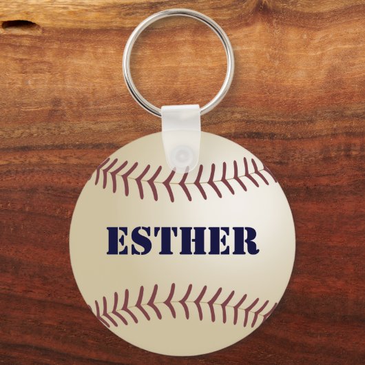 Esther Baseball Keychain (Voorkant)
