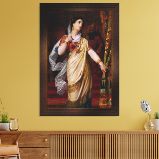 Esther door Hugues Merle Canvas Afdruk (Insitu (Woonkamer))