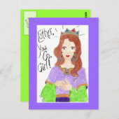 "Esther - Ga je gang, meisje!" Briefkaart (Voorkant / Achterkant)