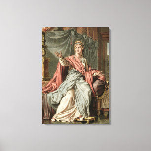 Esther, kostuum voor "Esther" van Jean Racine, uit Canvas Afdruk