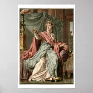 Esther, kostuum voor "Esther" van Jean Racine, uit Poster