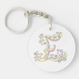 Esther monogram letter E en betekenis keyring Sleutelhanger