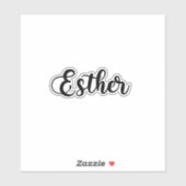 Esther Naam - Handgeschreven kalligrafie Sticker (Vel)