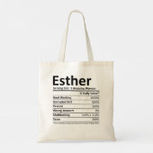 ESTHER Nutrition Persoonlijke benaming Funny Kerst Tote Bag (Achterkant)