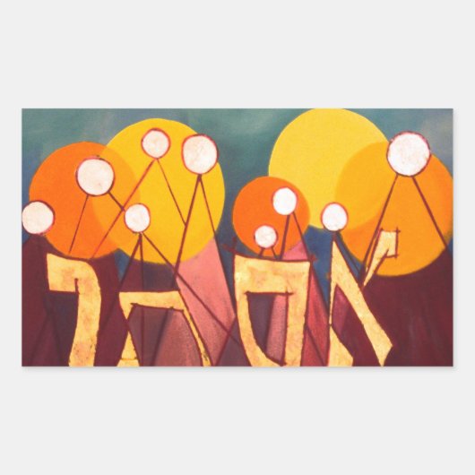 Esther Rechthoekige Sticker (Voorkant)