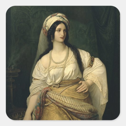 Esther Vierkante Sticker (Voorkant)