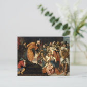 Esther voor Ahasuerus, 1548 Briefkaart (Staand voorkant)