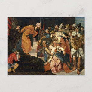 Esther voor Ahasuerus, 1548 Briefkaart