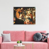 Esther voor Ahasuerus, 1548 Canvas Afdruk (Insitu (Woonkamer))