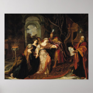 Esther voor Ahasuerus, vóór 1697 Poster