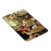 Esther voor koning Ahasuerus met Haman Magneet (Rechterzijde)