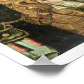 Esther voor koning Ahasuerus met Haman Poster (Hoek)