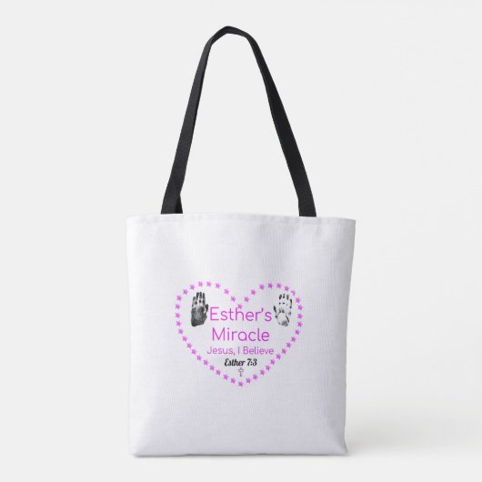 Esther's Canvas tas (Achterkant)