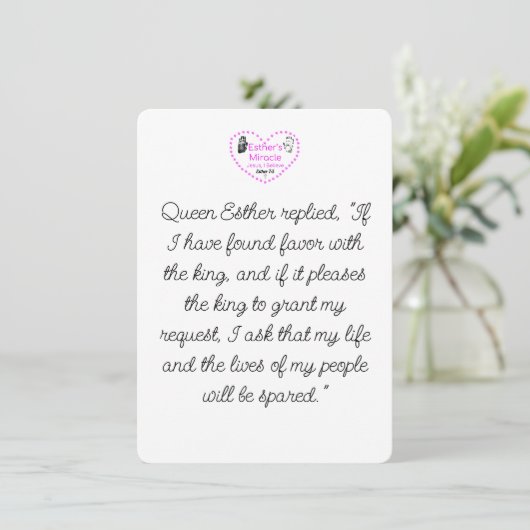 Esther's Mirakel Briefpapier met Envelopes Kaart (Staand voorkant)