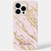 esthethetisch goudkleurig bleekroze Case-Mate iPhone case (Achterkant)
