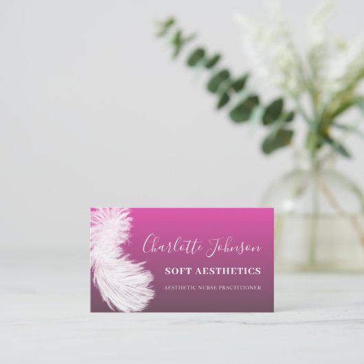 esthetica Huidroze doezelaar Visitekaartje (Staand voorkant)