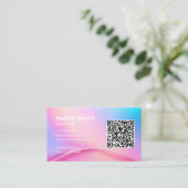 Esthetici Informatie QR Code Visitekaartje (Staand voorkant)