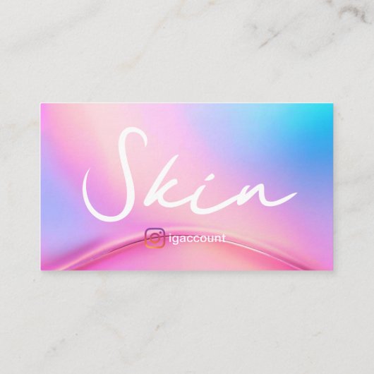 Esthetici Informatie QR Code Visitekaartje (Achterkant)