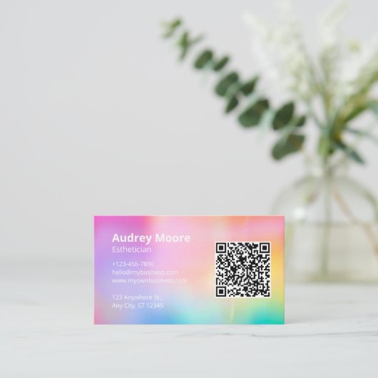 Esthetici Visitekaartje (Staand voorkant)