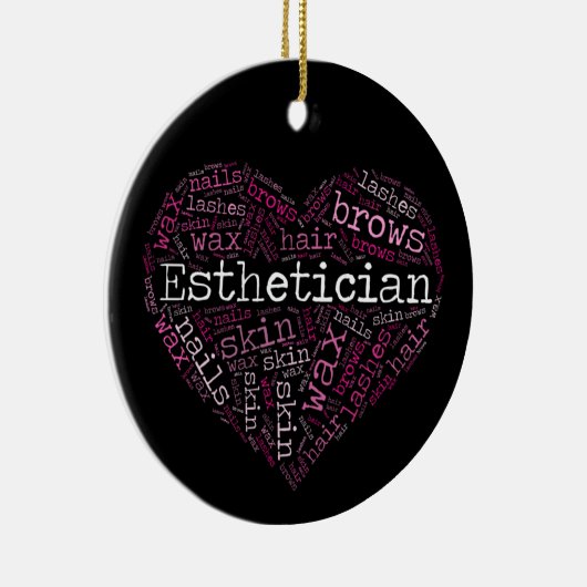 Estheticiaans cadeau keramisch ornament (Rechts)