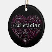Estheticiaans cadeau keramisch ornament (Links)