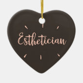 Estheticiaans cadeau - keramisch ornament (Voorkant)