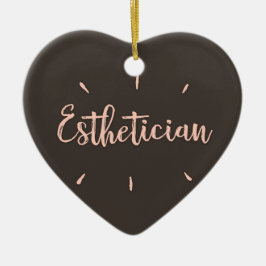 Estheticiaans cadeau - keramisch ornament