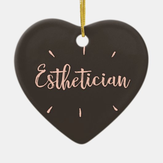 Estheticiaans cadeau - keramisch ornament (Voorkant)
