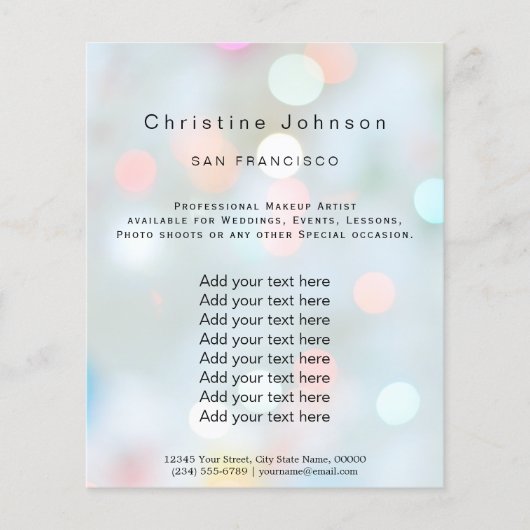 estheticiaanse schoonheidssalon flyer (Voorkant)