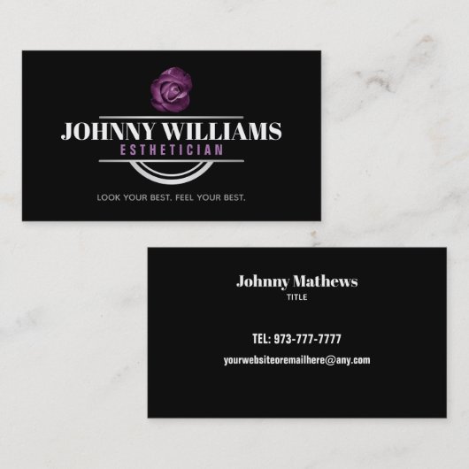  estheticiaanse Visitekaartjes (Voorkant / Achterkant)