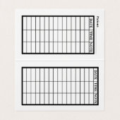 Esthetician Appointment Card Visitekaartje (Binnenkant ongevouwen)