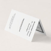 Esthetician Appointment Card Visitekaartje (Voorkant)