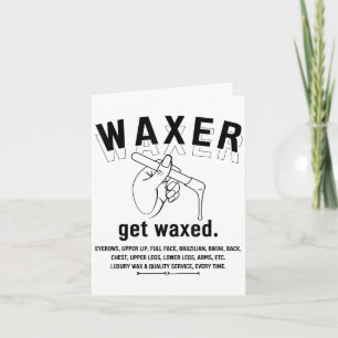 Esthetician Brazilian Waxing - Wax Boss T-shirt Vr Kaart