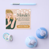 Esthetician Business Salon Pop Up Beauty Event Flyer (Enkel)