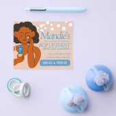 Esthetician Business Salon Pop Up Event Blue Flyer (Enkel)