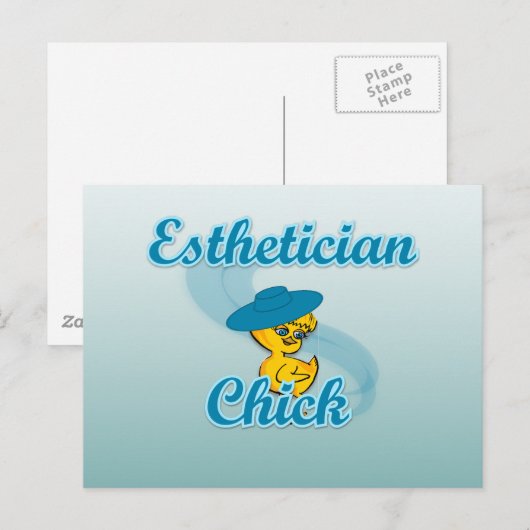 Esthetician Chick #3 Briefkaart (Voorkant / Achterkant)