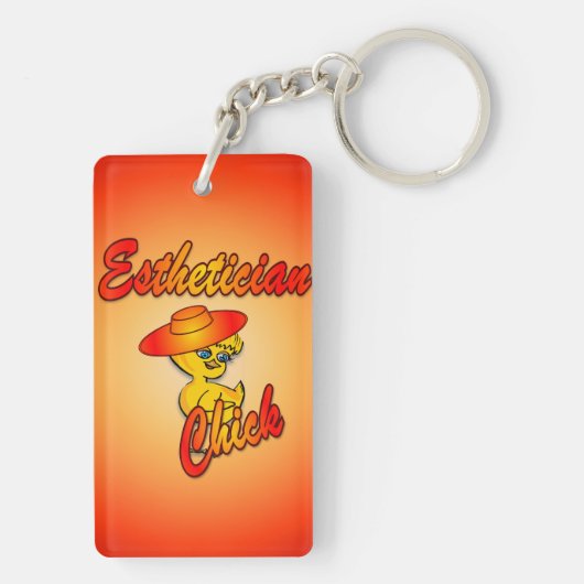 Esthetician Chick #5 Sleutelhanger (achterkant)