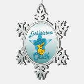 Esthetician Chick #7 Tin Sneeuwvlok Ornament (Rechts)