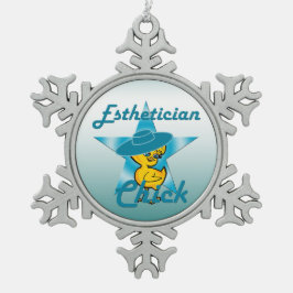 Esthetician Chick #7 Tin Sneeuwvlok Ornament