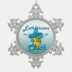 Esthetician Chick #7 Tin Sneeuwvlok Ornament