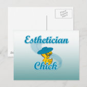 Esthetician Chick Briefkaart (Voorkant / Achterkant)