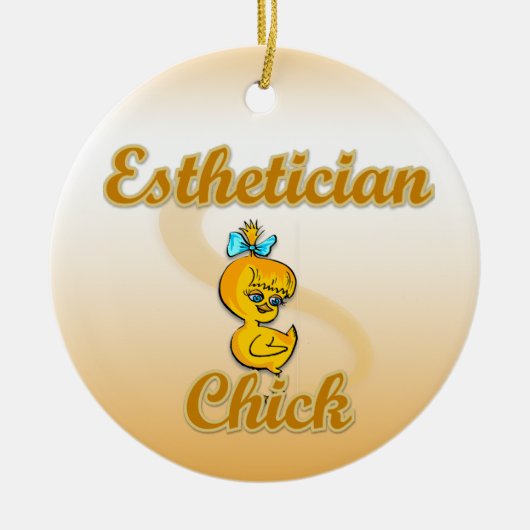 Esthetician Chick Keramisch Ornament (Voorkant)