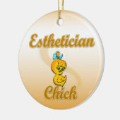 Esthetician Chick Keramisch Ornament (Links)