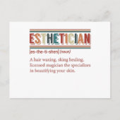 Esthetician Definition Retro Esthetician Briefkaart (Voorkant)