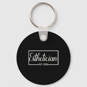Esthetician Est. 2026, Nieuwe Huidverzorgingsspeci Sleutelhanger